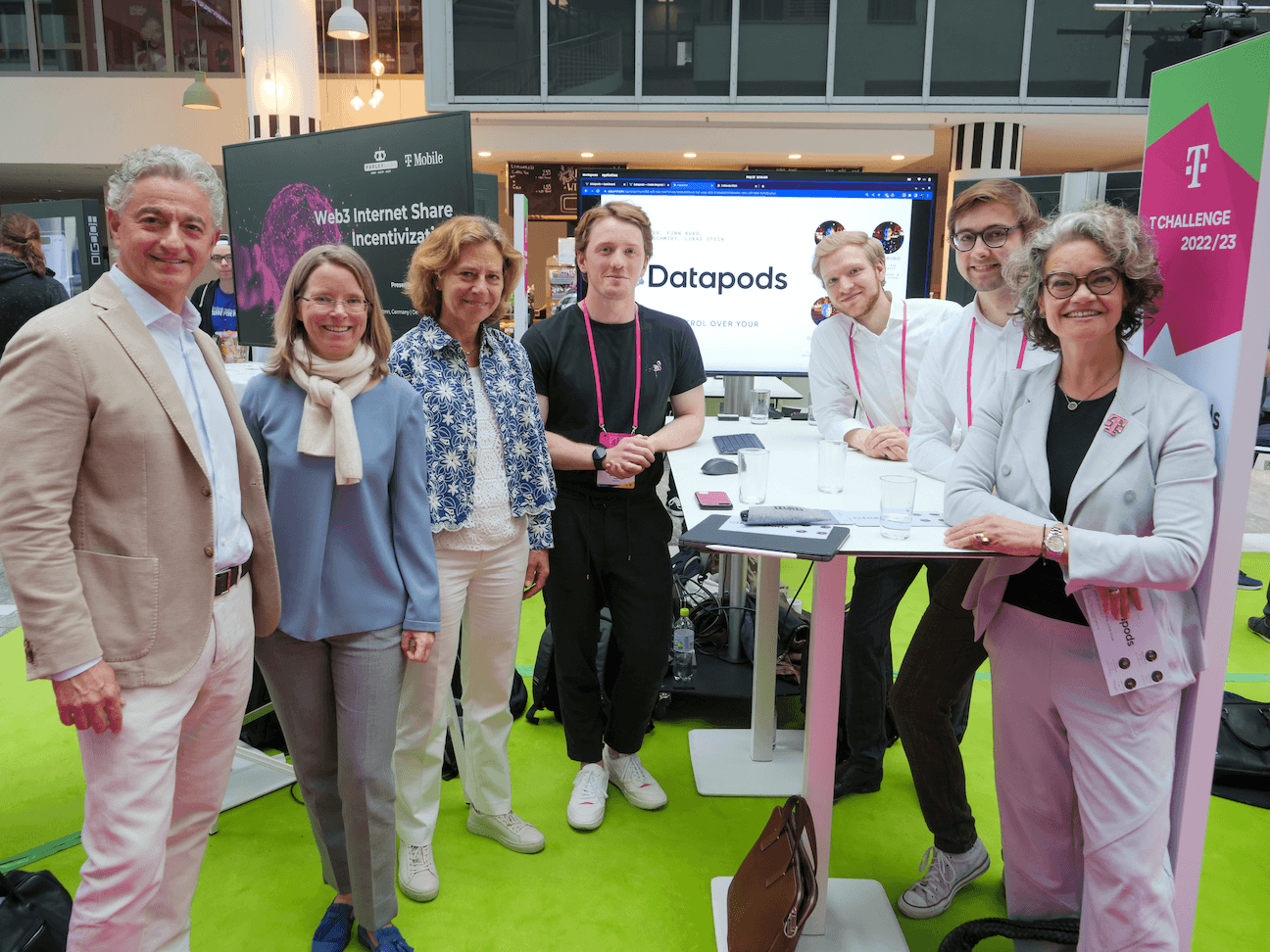 DT-Vorstandsmitglieder an unserem Stand